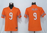 Women Nike Chicago Bears 9 Foles Orange Alternate Vapor Untouchable Limited Jersey,baseball caps,new era cap wholesale,wholesale hats